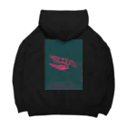 恐竜のあしあとの古代de現代 Big Hoodie