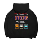 Siderunの館 B2の【バックプリント】レトロゲーム風なエフェクター Big Hoodie