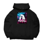 Gorizly OfficialのGorizly_ロゴ #002(Black) ビッグシルエットパーカー
