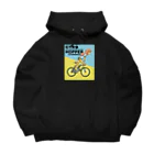 nidan-illustrationのGYRO HOPPER (inked fixie girl) Big Hoodie