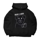 -YAKKOのクマとビール Big Hoodie