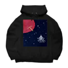 mittsu do madeni の青森ウチュウ人　もつけらっと　宇宙へ　#こぎん刺し好きさんへ Big Hoodie