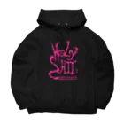 HOLYSHIT STUFFのHOLYSHIT PINK LOGO ビッグシルエットパーカー