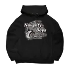 Naughty Boys official storeのNaughty Boys モノクロキャラ Big Hoodie