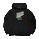 nidan-illustrationの"BURN OUT" Big Hoodie