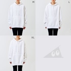 stereovisionの暴力的なベートーヴェン（名前入り） Big Hoodie :model wear (woman)