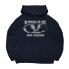 猫と釣り人のアオリイカ1_8W Big Hoodie