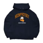 NEONERDYBOYのCOLLEGE LOGO  Big Hoodie