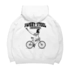 nidan-illustrationの"SWEET STEEL Cycles" #2 ビッグシルエットパーカー