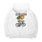 nidan-illustrationの“ZIG-ZAG” 2 Big Hoodie