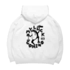 MY LUCK IS COMING.の酔いどれラックくん Big Hoodie