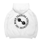 GYM GALのdumbbell training Big Hoodie