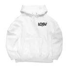 LOS VIEJOSのLOSV黒文字 Big Hoodie