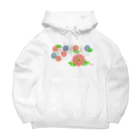 Tender time for OsyatoのStained glass flowers　～side～ Big Hoodie