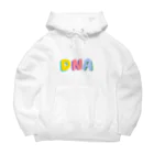 🍎デグーと服と雑貨屋さん🍏の💙💛DNA💚💜  dna 英文字グッズ Big Hoodie