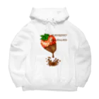 Happy Moon ArtのStawberrey chocolate Big Hoodie