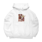 日向のレジャーシート。の限界美大生ペンキ猫 Big Hoodie