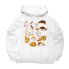 でんや　SUZURI店の雲猫 Big Hoodie