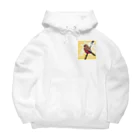 工房ＨＡＮＺＯＵの野鳥シリーズ　ベニマシコ Big Hoodie