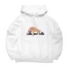 Le Chat Mignonne ル・シャ・ミニョンヌの【ビッグシルエットパーカー】まったりラテ子のチルタイム【フーディーン】 Big Hoodie