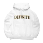 E47のDEFINITE ロゴスウェット Big Hoodie