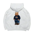 ことぷん の こぜにかせぎのはとふろーれん背面 Big Hoodie