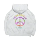 薈.collectionのLove＆peaceシリーズRainbowcolorバージョン ビッグシルエットパーカー