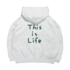 Yuu.Tの『 This is Life』一言つぶやきシリーズ ビッグシルエットパーカー