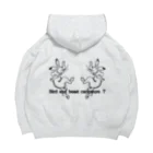 учк¡✼*のBird and beast caricature？(黒文字ver.) Big Hoodie