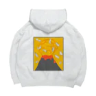 パンのムニエルの宙を舞う恐竜たち（噴火Ver.） Big Hoodie