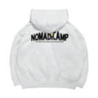 nomadica(ノマディカ)　SUZURIストアのノマキャンロゴ バックプリント(黒) Big Hoodie