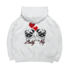 furebuhi　clubのＬＯＶＥＬＹ　ＰＵＧ（ラブリーパグ） Big Hoodie