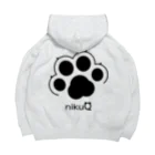 WebArtsの肉球をモチーフにしたオリジナルブランド「nikuQ」（猫タイプ）です Big Hoodie