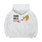 しばじるしデザインのSHIBA HOLIC（赤✕赤） Big Hoodie