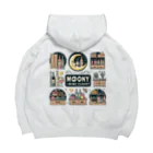 MOONY'S Wine Closetの夢心地な月夜の小さなワイン屋さん Big Hoodie