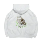 北山紫仙(Shisen's SHOP)のコキンメフクロウさん Big Hoodie