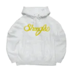 週刊少年ライジングサンズのShoogle(シューグル・週グル・週刊少年グルメ)ロゴ イエロー Big Hoodie