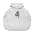 マッチョ系動物のマッチョのデグーくん Big Hoodie