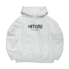 文字でもじもじ 文字ＴシャツのHITORI Big Hoodie