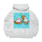 Lily bird（リリーバード）のぷかぷか水遊び文鳥ず Big Hoodie