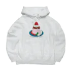 イラスト MONYAAT の毎月25日はプリンの日のプリン　イチゴプリン Big Hoodie