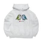 Cody the LovebirdのChubby Bird 仲良しオキナインコ Big Hoodie