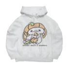 itsuto-こねこしょうしょうめんへらの「うさぎしきさん」2023 Big Hoodie