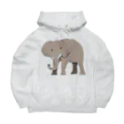 LalaHangeulのアフリカゾウさん Big Hoodie