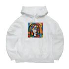 garireoのピカソ風の絵画1 Big Hoodie