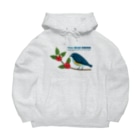 Teal Blue CoffeeのTeal Blue Bird Big Hoodie