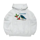 Teal Blue CoffeeのTeal Blue Bird Big Hoodie