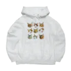 桃くるみSHOPのにゃんフェイスにゃん Big Hoodie