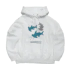 Beautiful Earthのマイクロプラスチックとハンマーヘッドシャーク Big Hoodie