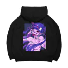 牛乳屋さんの蛇舌と煙草とホリゾンタルタン（ブラック） Big Hoodie